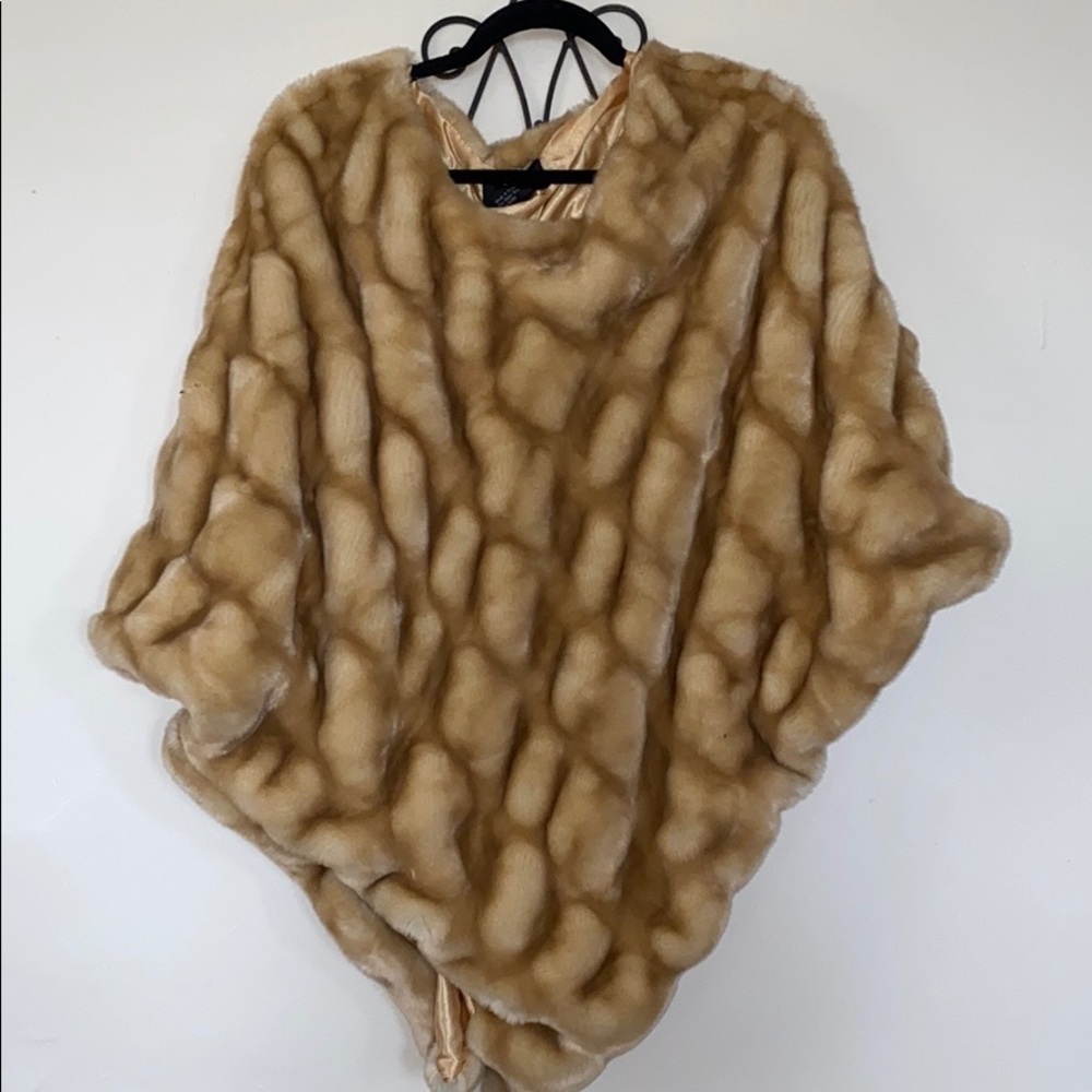 Faux Fur Throwover Wrap